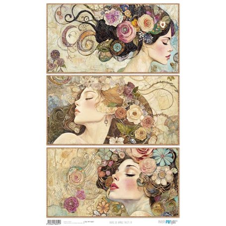 Papel Arroz 54×33 cm 25-30 gr. "Faces IV"