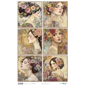 Papel Arroz 54×33 cm 25-30 gr. "Faces V"