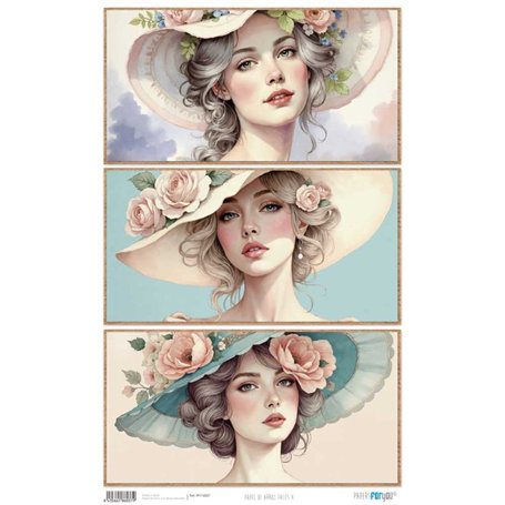 Papel Arroz 54×33 cm 25-30 gr. "Faces X"