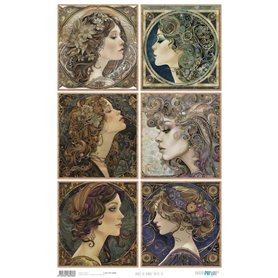 Papel Arroz 54×33 cm 25-30 gr. "Faces XI"