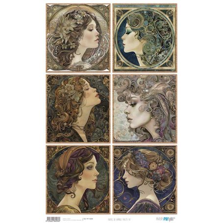 Papel Arroz 54×33 cm 25-30 gr. "Faces XI"