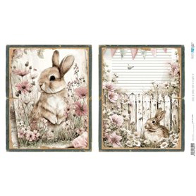 Papel Arroz 54×33 cm 25-30 gr. "Farm & Flowers VI"