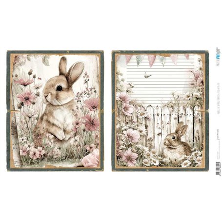 Papel Arroz 54×33 cm 25-30 gr. "Farm & Flowers VI"