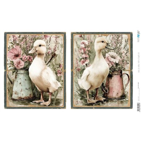 Papel Arroz 54×33 cm 25-30 gr. "Farm & Flowers VII"