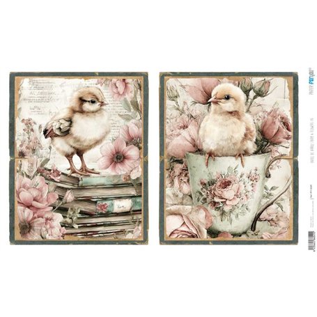 Papel Arroz 54×33 cm 25-30 gr. "Farm & Flowers IX"