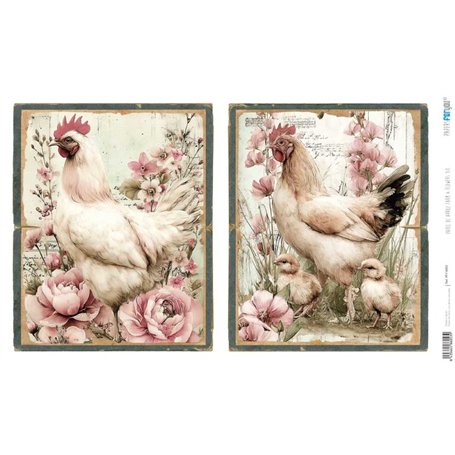 Papel Arroz 54×33 cm 25-30 gr. "Farm & Flowers XII"