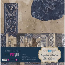 Kit 8 Papel Scrap Tela 125gr 12″x12″ (Wizarding Adventure Blue)