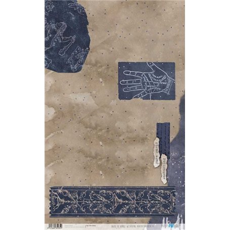 Papel de Arroz "Wizarding Adventure Blue" 54x33cm