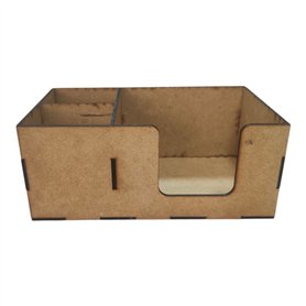 Servilletero en DM con 2 Compartimentos