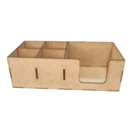 Servilletero en DM con 4 Compartimentos