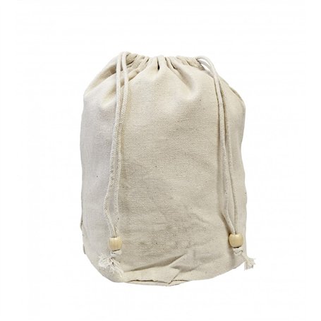 Neceser nature algodón cierre cordón 25x23x15cm