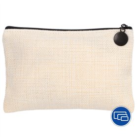 Estuche de tejido símil lino 23x16,5cm