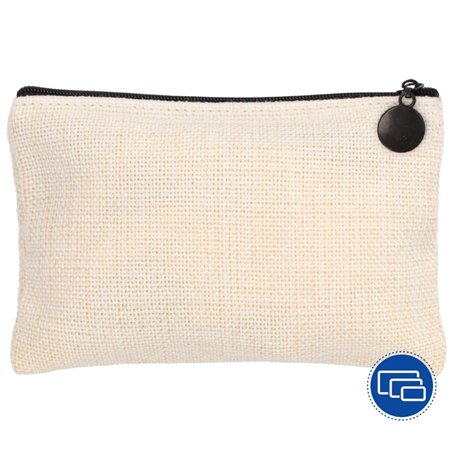 Estuche de tejido símil lino 23x16,5cm