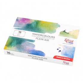 Caja acuarela ROSA "Plein Air" 16 godets