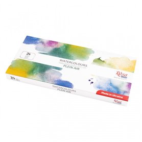 Caja acuarela ROSA "Plein Air" 24 godets