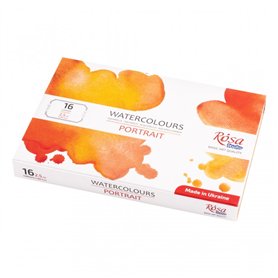 Caja acuarela ROSA "Portrait" 16 godets
