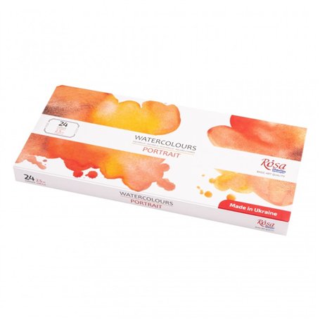 Caja acuarela ROSA "Portrait" 24 godets