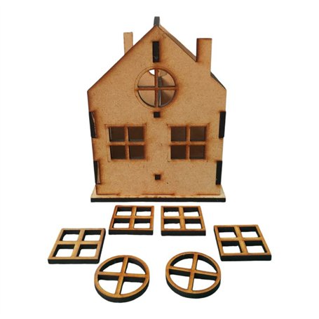 Organizador Casa en DM 6mm. 16,3x21,3x20 cm.