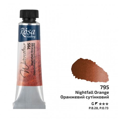 Acuarela 795 Nightfall Orange ROSA GALLERY tubo 10