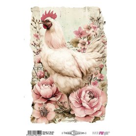 Thermo Transfers 20x30cm (Farm & Flowers Chickens)