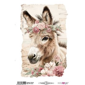 Thermo Transfers 20x30cm (Farm & Flowers Donkeys)