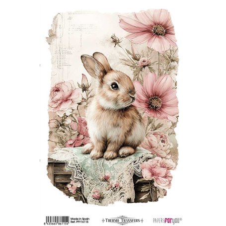 Thermo Transfers 20x30cm (Farm & Flowers Rabbits)