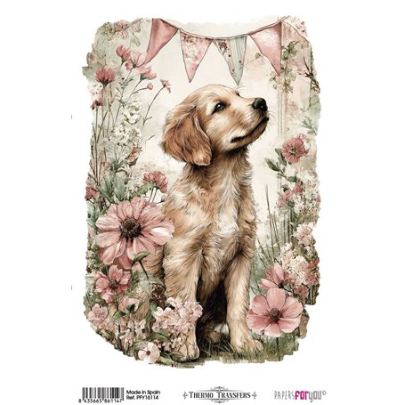 Thermo Transfers 20x30cm (Farm & Flowers Dogs)