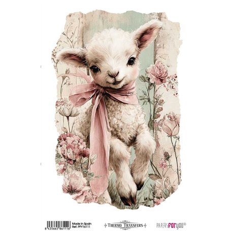 Thermo Transfers 20x30cm (Farm & Flowers Lambs)