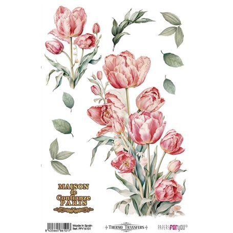 Thermo Transfers 20x30cm Tulips