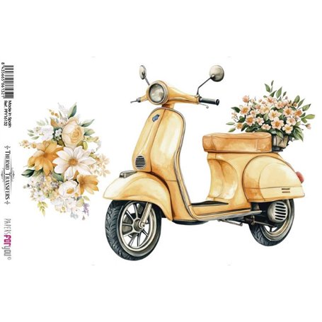 Thermo Transfers Vespas & Flowers I 20x30cm 