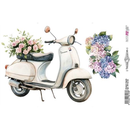 Thermo Transfers Vespas & Flowers II 20x30cm 