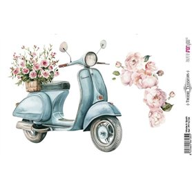Thermo Transfers Vespas & Flowers III 20x30cm 