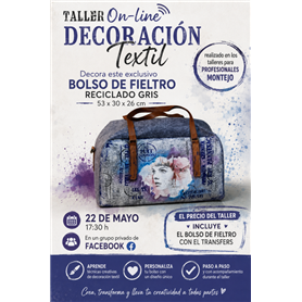 Taller ON-LINE TEXTIL Bolso Fieltro con Laura Alcázar