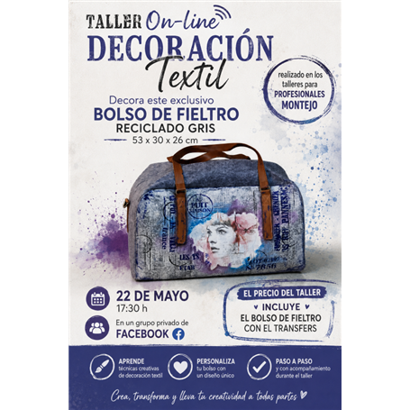 Taller ON-LINE TEXTIL Bolso Fieltro con Laura Alcázar