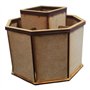 Organizador Giratorio Hexagonal en MDF 3mm.