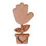 Figura Decorativa de Flor Mano MDF 3mm.