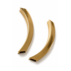 Tubo Dorado Cuadrado, 90x10mm, int. 8mm