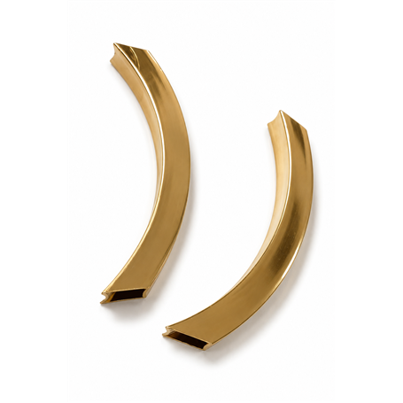 Tubo Dorado Cuadrado, 90x10mm, int. 8mm