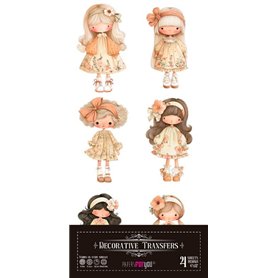 Decor Transfers Dolls 15x30cm 4 Hojas.