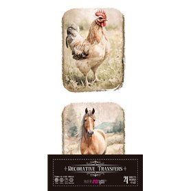 Decor Transfers Farm I 15x30cm 4 Hojas.
