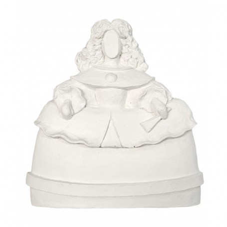 Menina sin rostro abanico 24,5x22,5cm