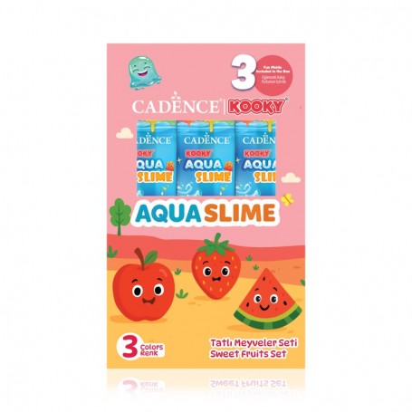 AQUA SLIME SET 3x90ml SWEET FRUITS