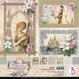 Courtly Love Patterns Pad 12x12"