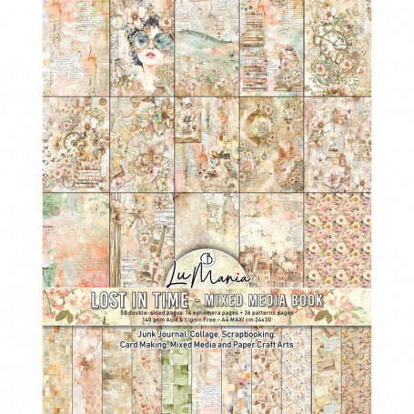 Mixed Media book Lost in Time  A4 Maxi