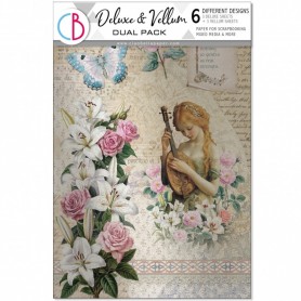 Courtly Love Deluxe Silver & Vellum Pack A4
