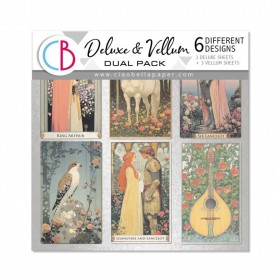 Courtly Love Deluxe Paper Silver & Vellum 15x15