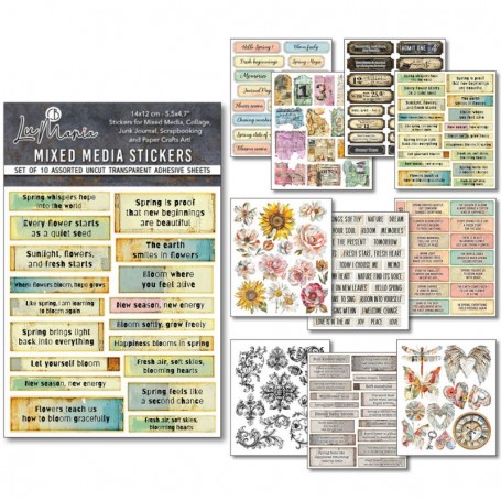 Sticker Set 10/Pkg The sound of spring