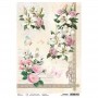 Rice Paper A4 Medieval Flowers