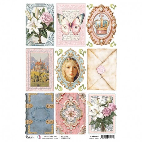 Rice Paper A4 Courtly Cards