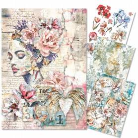 Rice Paper A4 MIXED 4/Pkg The sound of spring